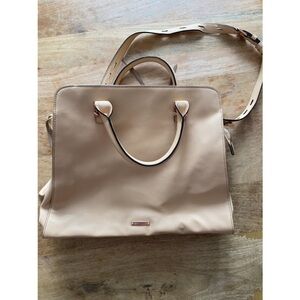 Rebecca Minkoff Nude Beige Structured Tote with Shoulder Strap